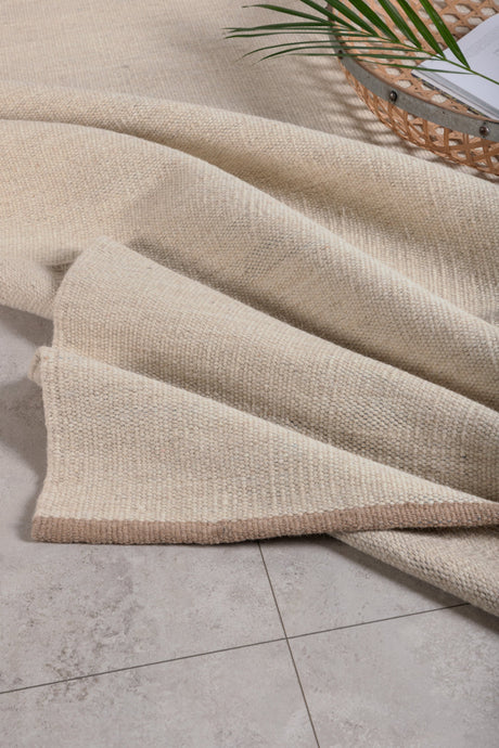 Jaipur Wohnzimmerteppich - beige/Wolle - Wohnzimmerteppiche - ALVAHOME