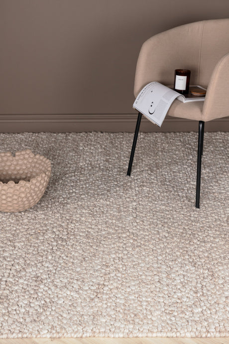Jajru Wohnzimmerteppich - beige/Wolle - Wohnzimmerteppiche - ALVAHOME