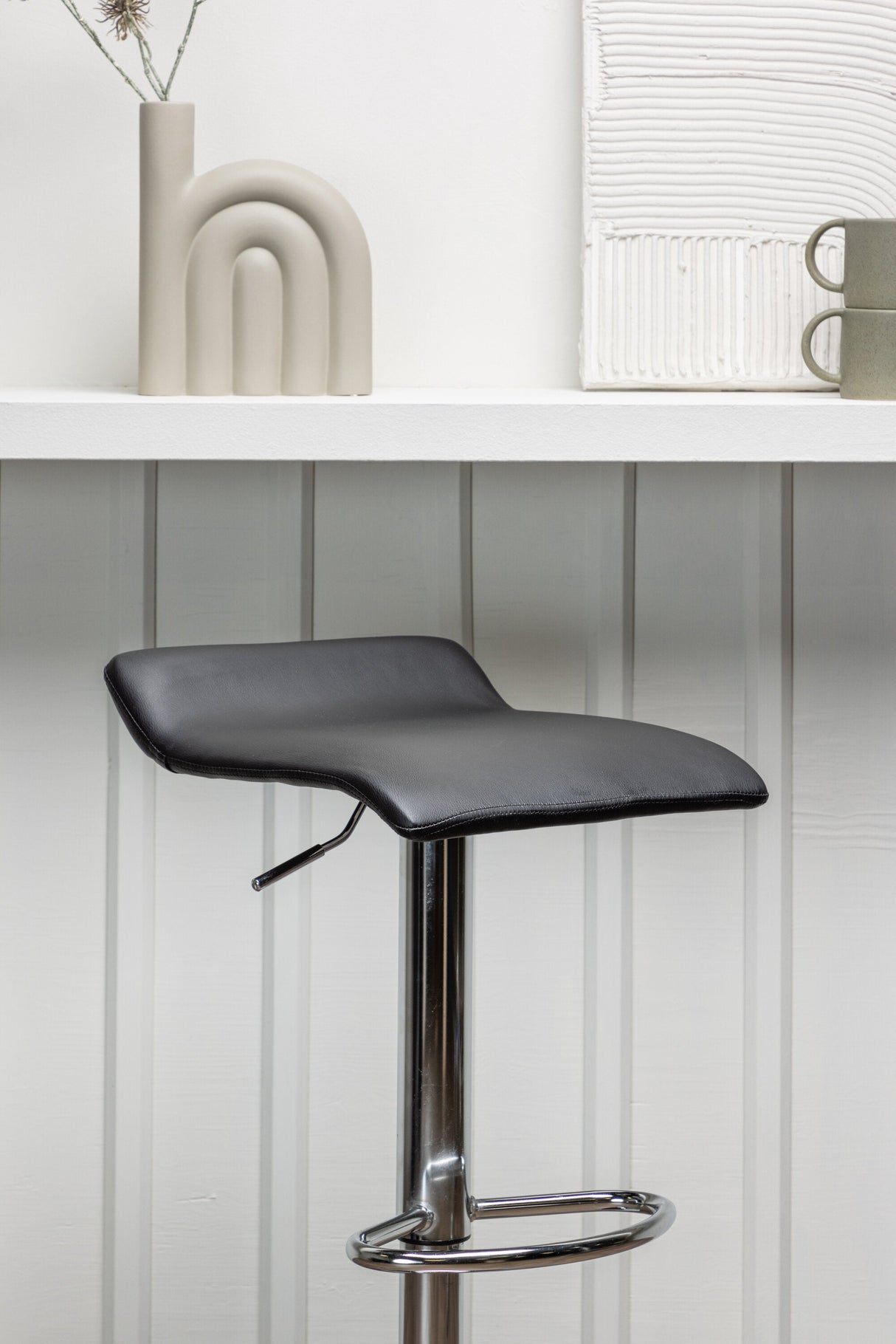 Jonna Barhocker - schwarz/Stahl - Barhocker - ALVAHOME