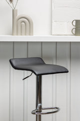 Jonna Barhocker - schwarz/Stahl - Barhocker - ALVAHOME