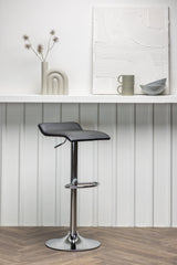 Jonna Barhocker - schwarz/Stahl - Barhocker - ALVAHOME