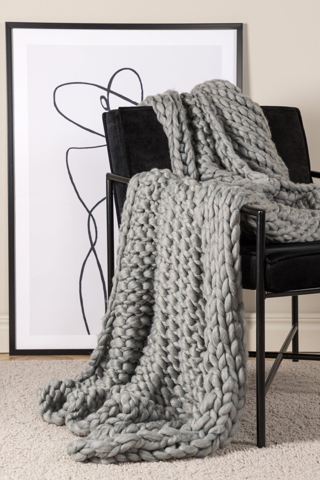 Kate Decke - hellgrau/Polyester - Decken - ALVAHOME