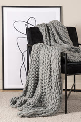 Kate Decke - hellgrau/Polyester - Decken - ALVAHOME