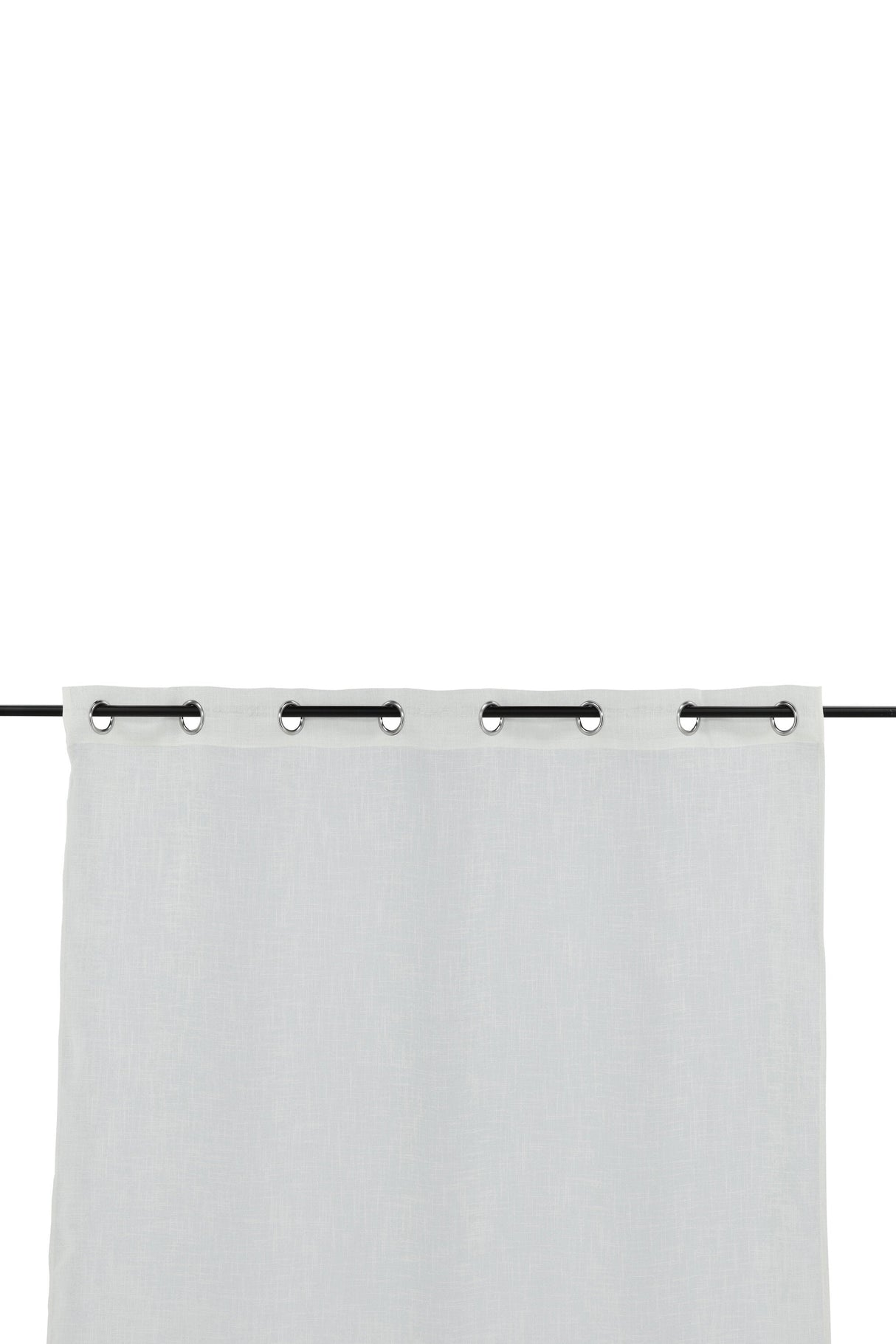 Kaya Vorhang - weiß/Polyester - Vorhänge - ALVAHOME