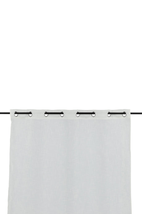 Kaya Vorhang - weiß/Polyester - Vorhänge - ALVAHOME
