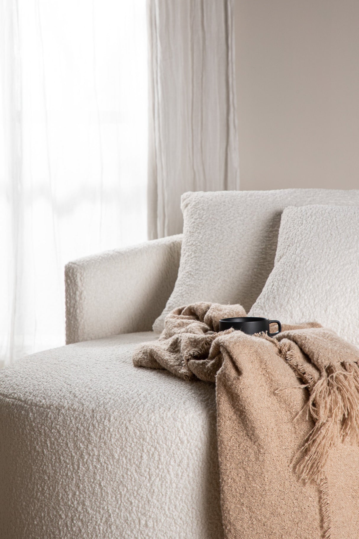 Kelso 2 - Sitzer Sofa - weiß/Polyester - 2 - Sitzer Sofas - ALVAHOME