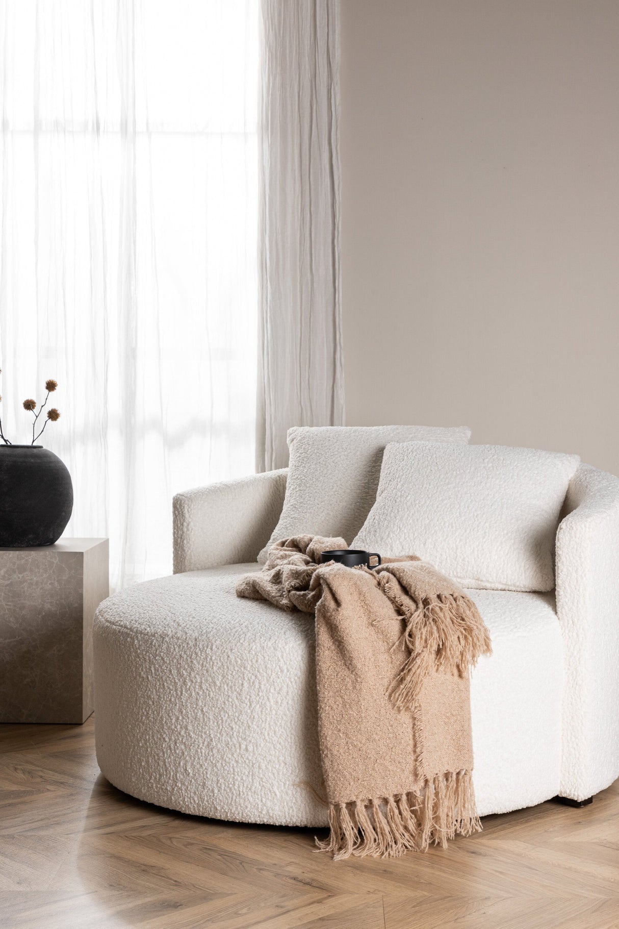 Kelso 2 - Sitzer Sofa - weiß/Polyester - 2 - Sitzer Sofas - ALVAHOME