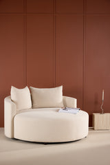 Kelso 3 - Sitzer Sofa - beige/Polyester - Leinen - 3 - Sitzer Sofas - ALVAHOME