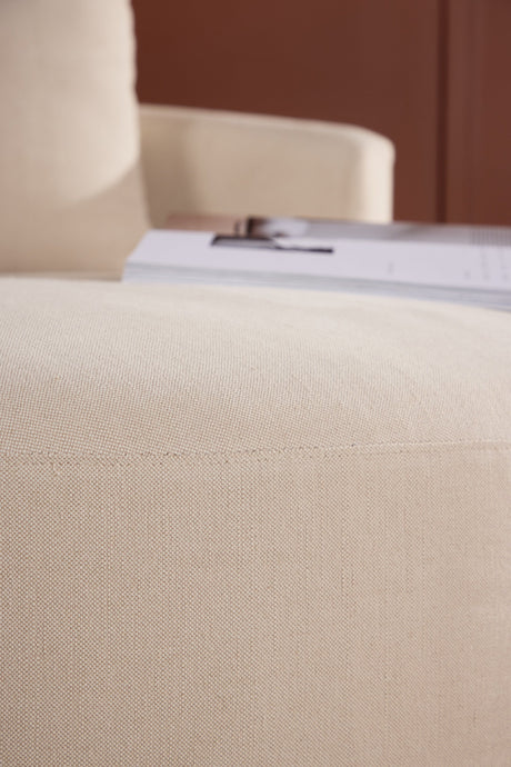 Kelso 3 - Sitzer Sofa - beige/Polyester - Leinen - 3 - Sitzer Sofas - ALVAHOME