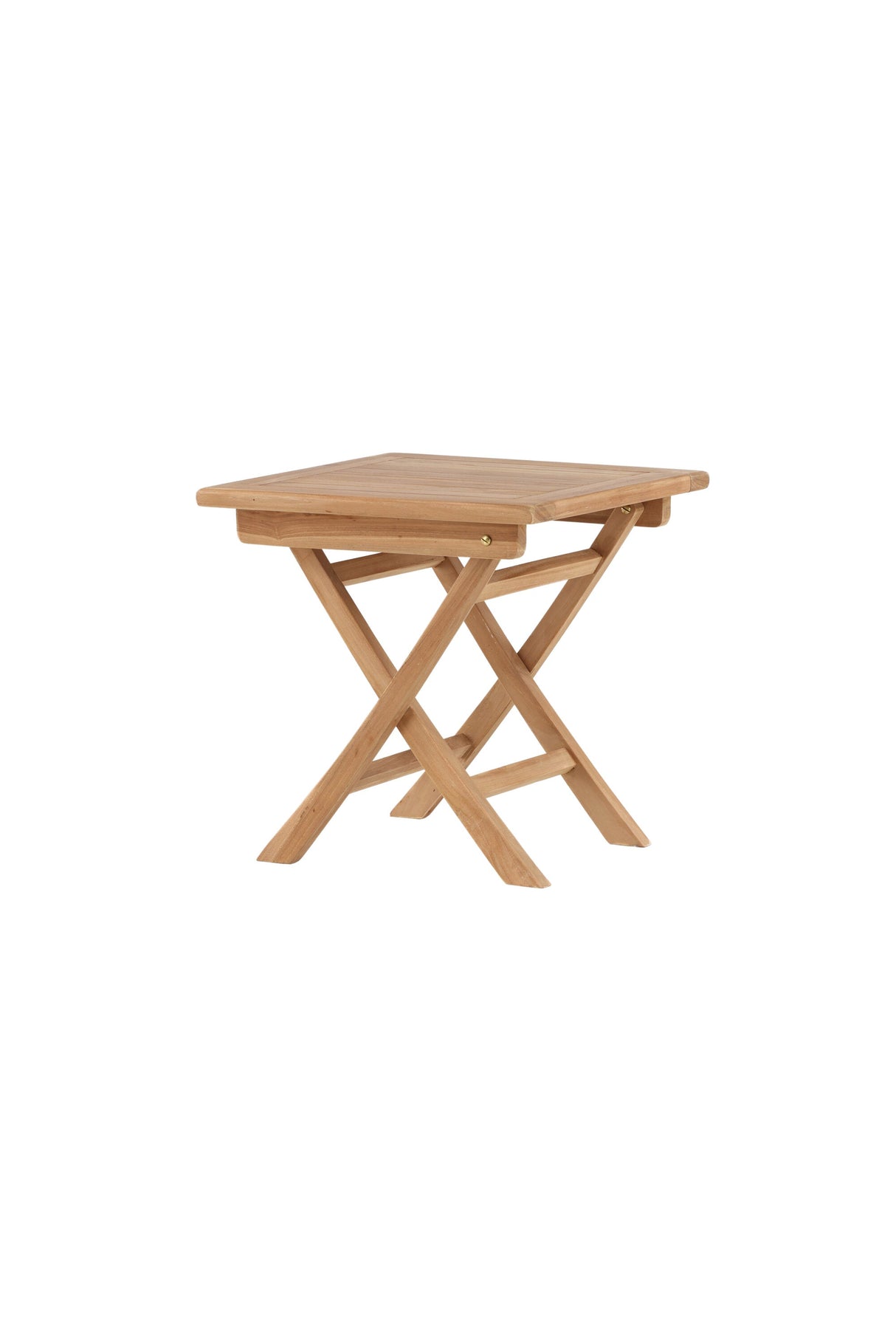 Kenya Outdoor - Beistelltisch - gold/Teak - Outdoor - Beistelltische - ALVAHOME