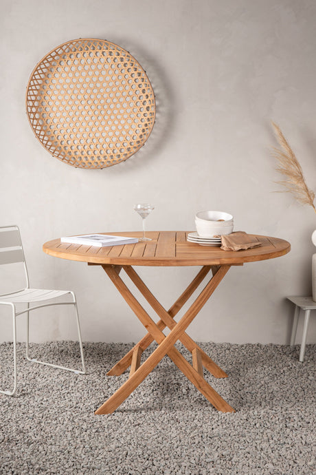 Kenya Outdoor - Esstisch rund - natur/Teak - Outdoor - Esstische (rund) - ALVAHOME