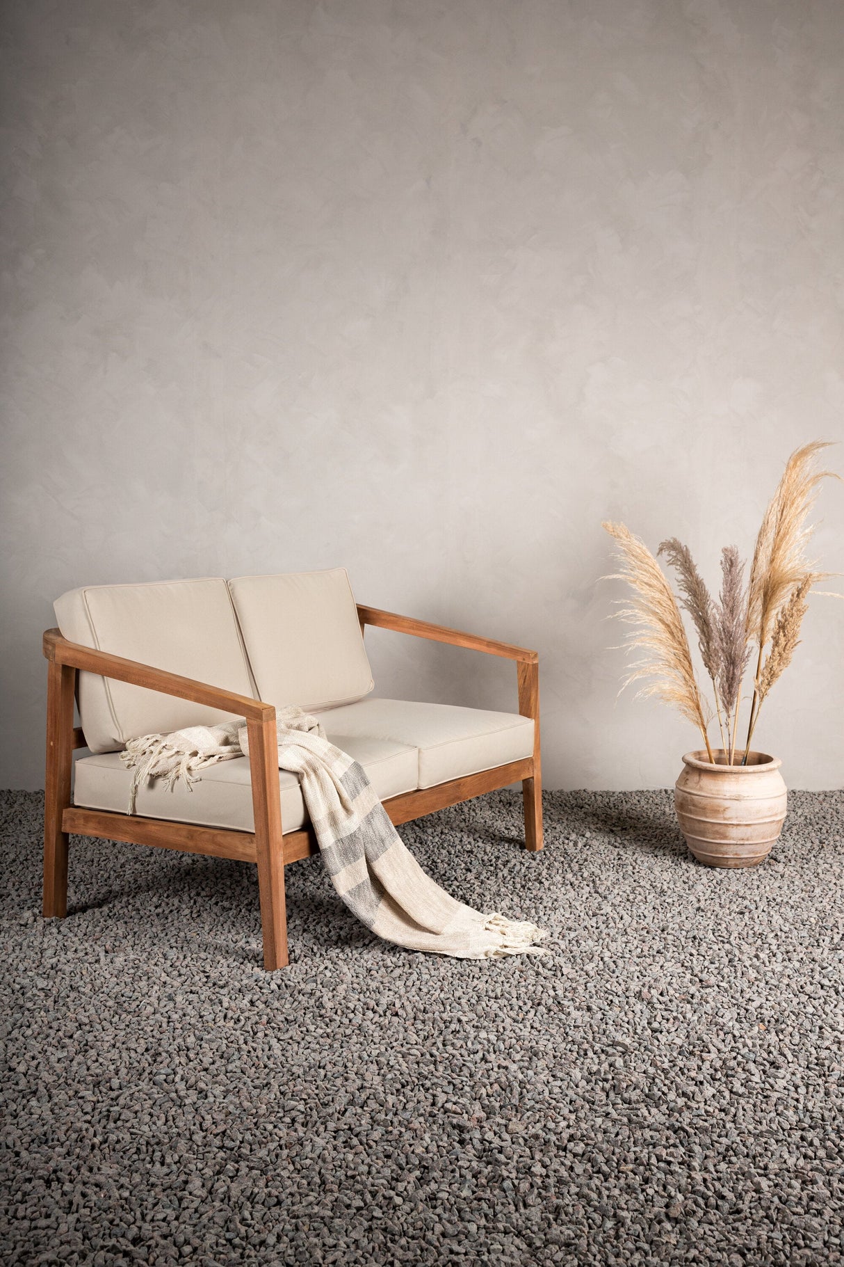 Kenya Outdoor - Sitzpolster Set - beige/Polyester - Outdoor - Sitzpölster - ALVAHOME