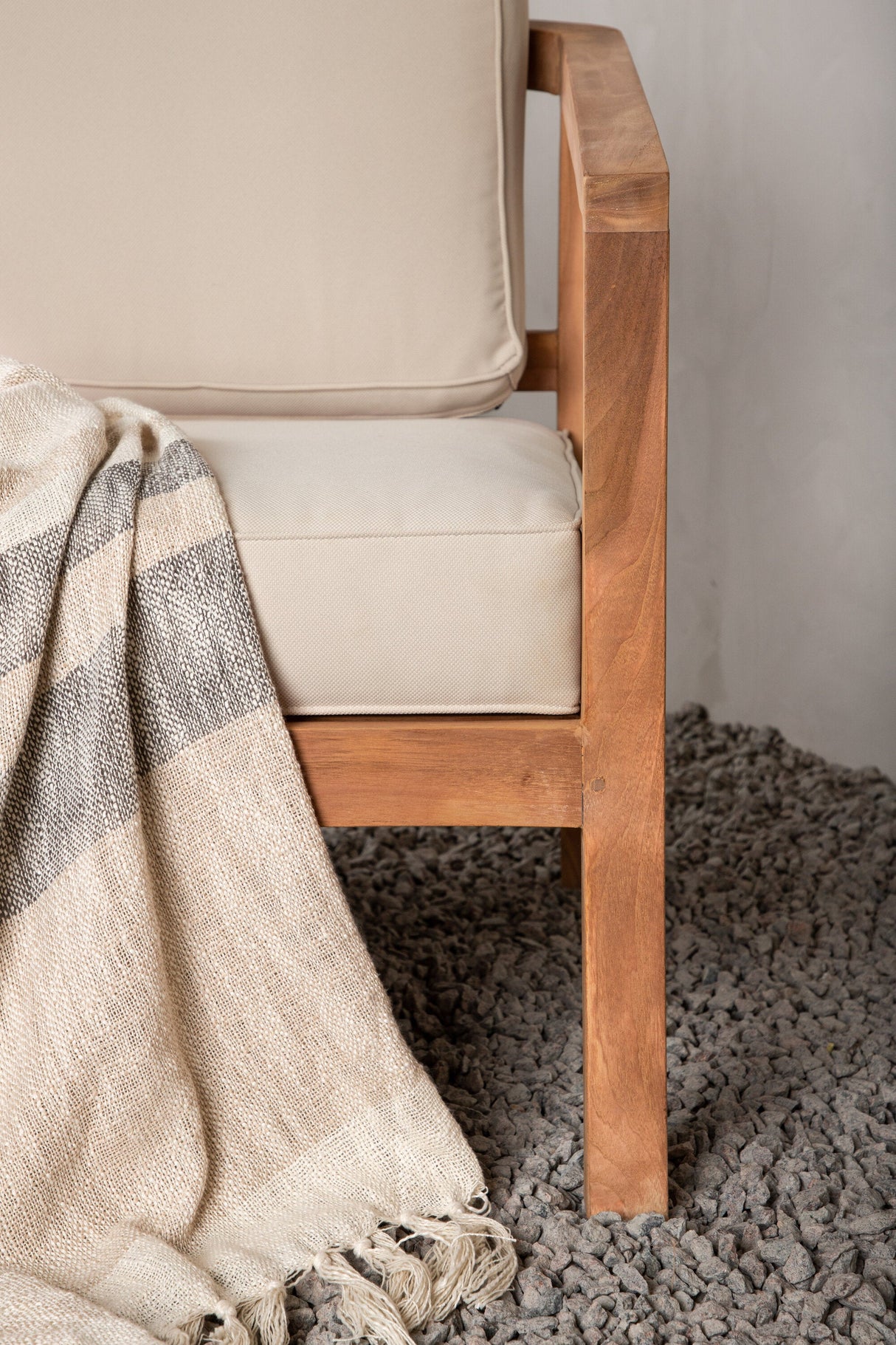 Kenya Outdoor - Sitzpolster Set - beige/Polyester - Outdoor - Sitzpölster - ALVAHOME