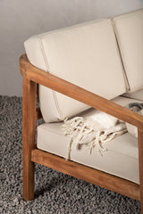 Kenya Outdoor - Sitzpolster Set - beige/Polyester - Outdoor - Sitzpölster - ALVAHOME