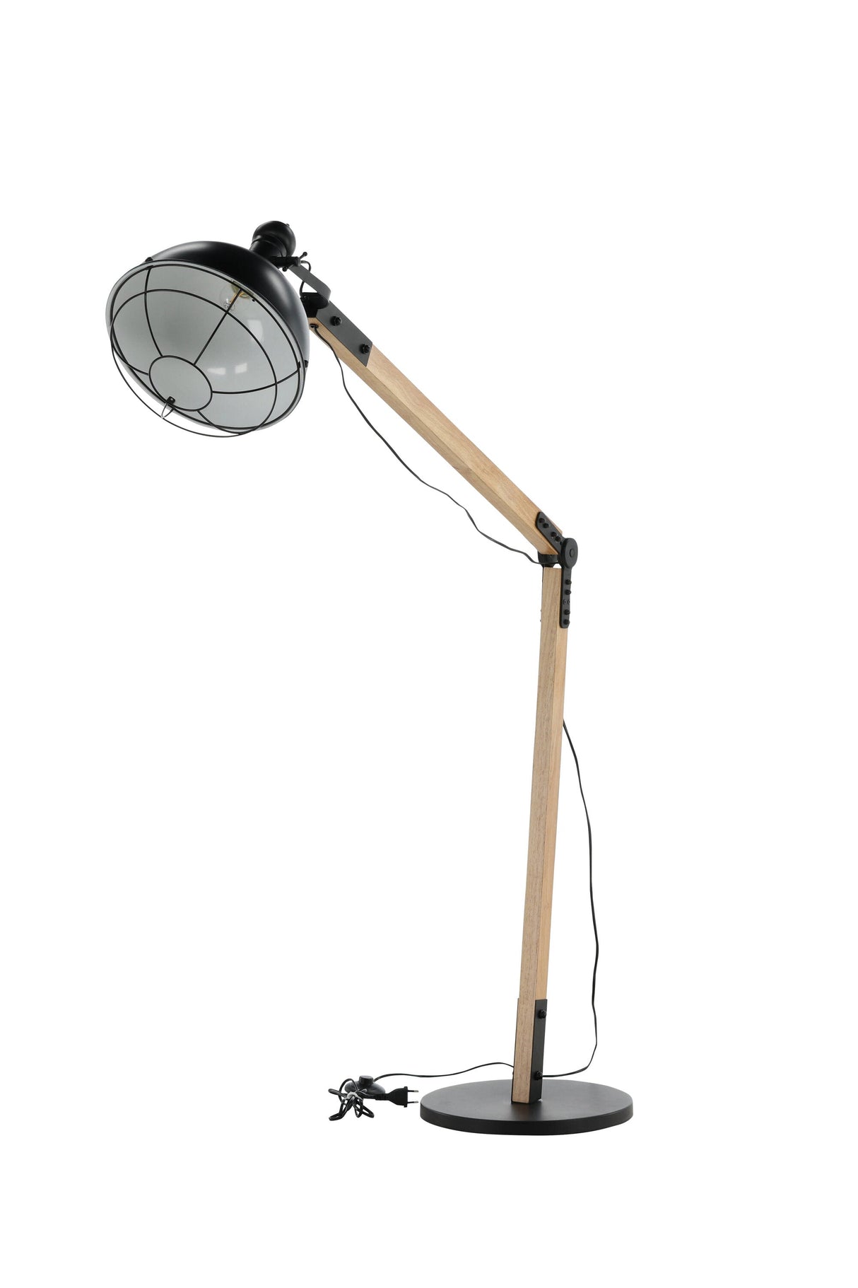Kick Stehlampe - schwarz/Stahl - Stehlampen - ALVAHOME