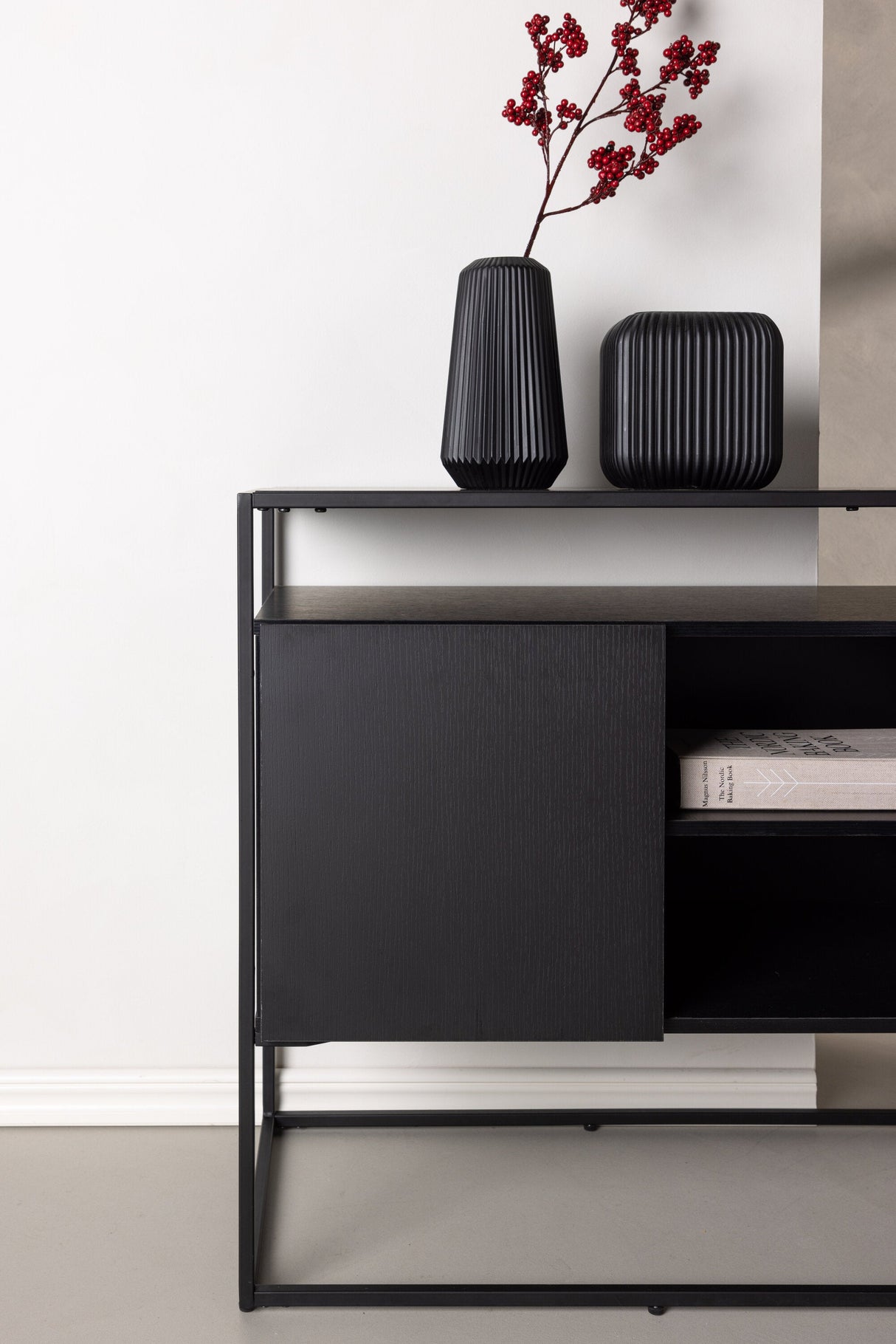 Kingsport Schrank - schwarz/Pappelholz - Schränke - ALVAHOME