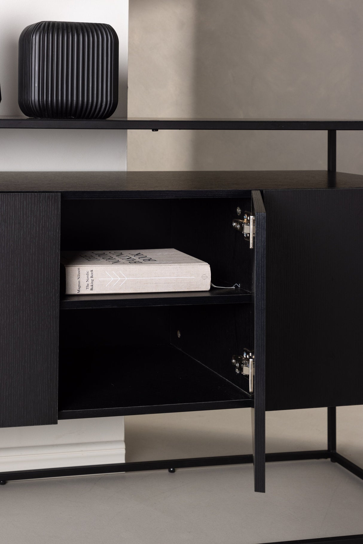 Kingsport Schrank - schwarz/Pappelholz - Schränke - ALVAHOME
