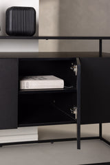 Kingsport Schrank - schwarz/Pappelholz - Schränke - ALVAHOME