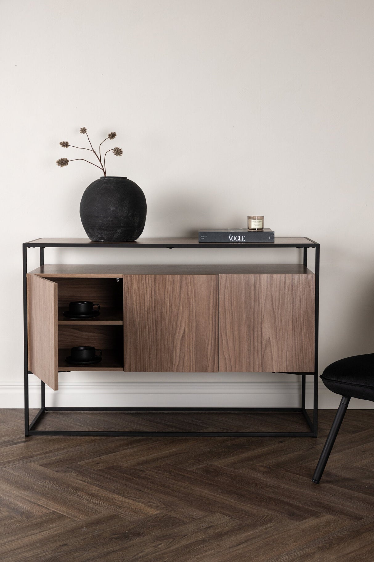 Kingsport Schrank - walnuss/Pappelholz - Schränke - ALVAHOME