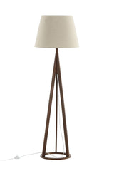 Kona Stehlampe - braun/Polyester - Leinen - Stehlampen - ALVAHOME