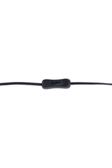 Kona Tischlampe - schwarz/Polyester - Leinen - Tischlampen - ALVAHOME