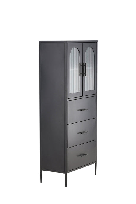 La Paz Schrank - schwarz/Stahl - Schränke - ALVAHOME
