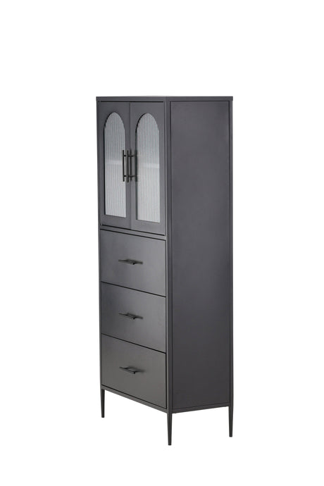 La Paz Schrank - schwarz/Stahl - Schränke - ALVAHOME