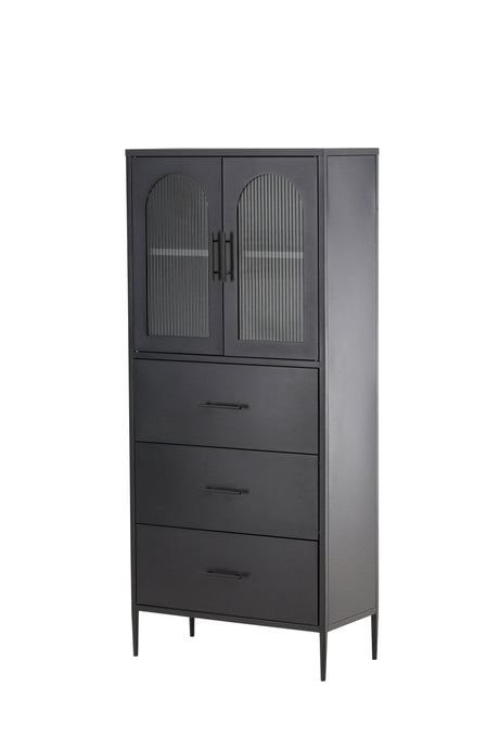 La Paz Schrank - schwarz/Stahl - Schränke - ALVAHOME