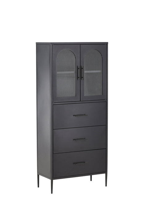 La Paz Schrank - schwarz/Stahl - Schränke - ALVAHOME