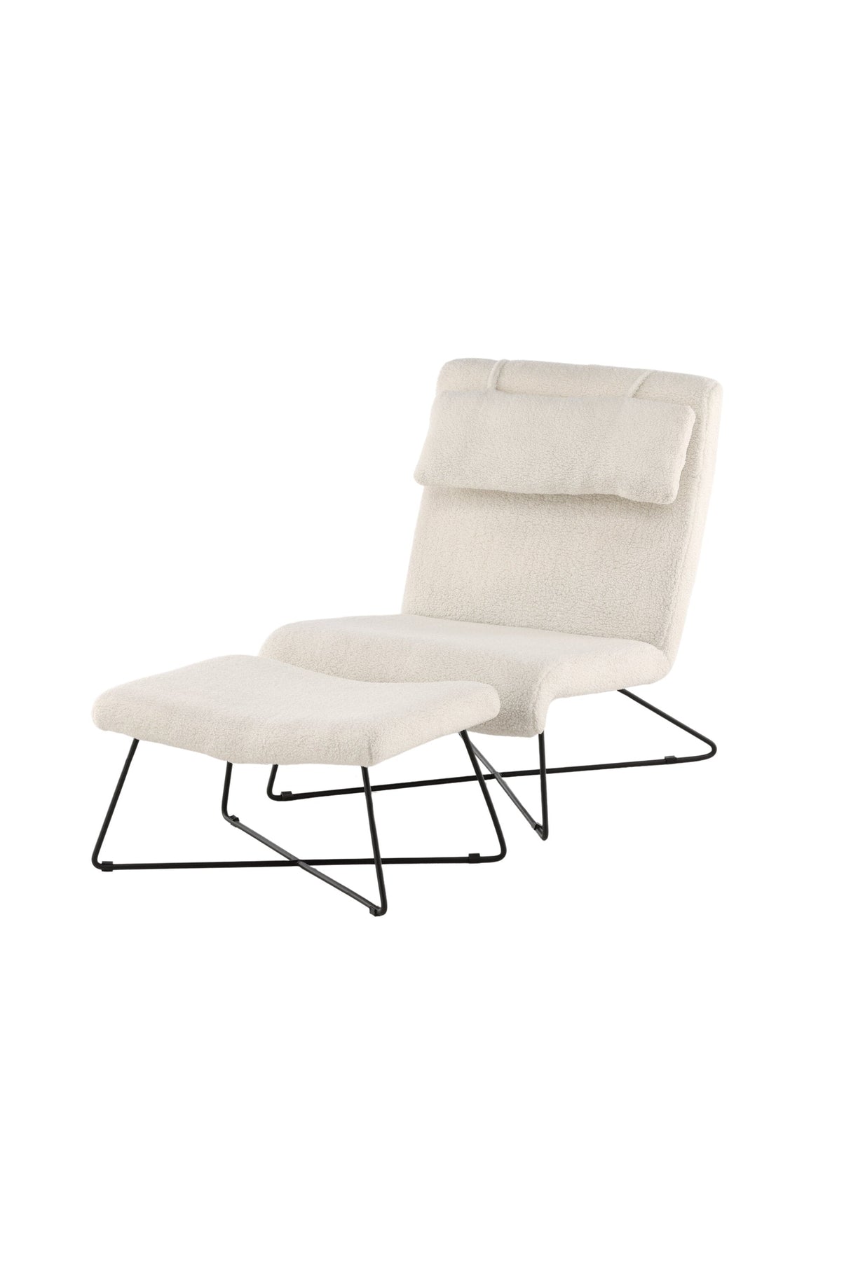 Laconia Lounge - Stuhl - weiß/Stahl - Lounge - Stühle - ALVAHOME