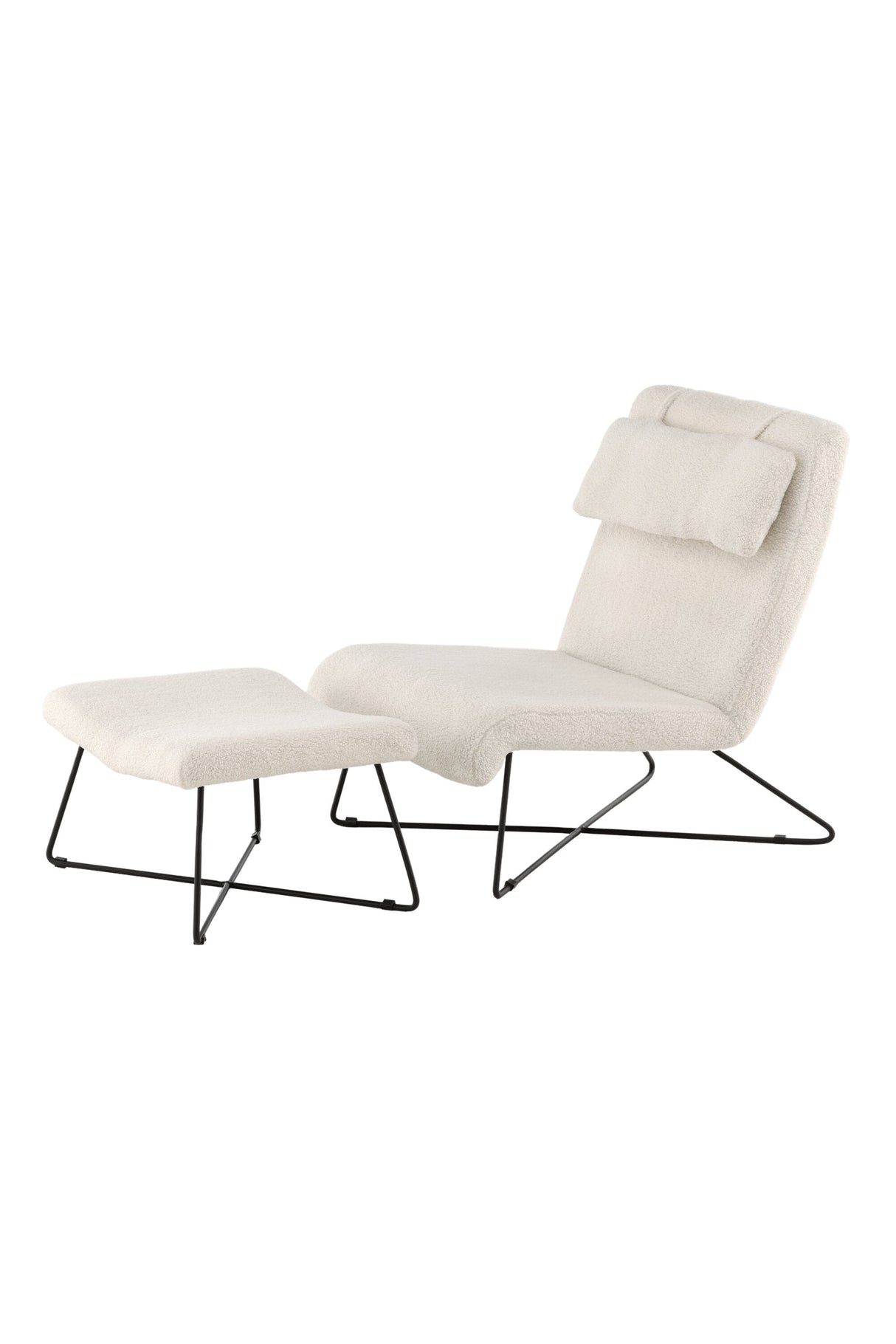 Laconia Lounge - Stuhl - weiß/Stahl - Lounge - Stühle - ALVAHOME