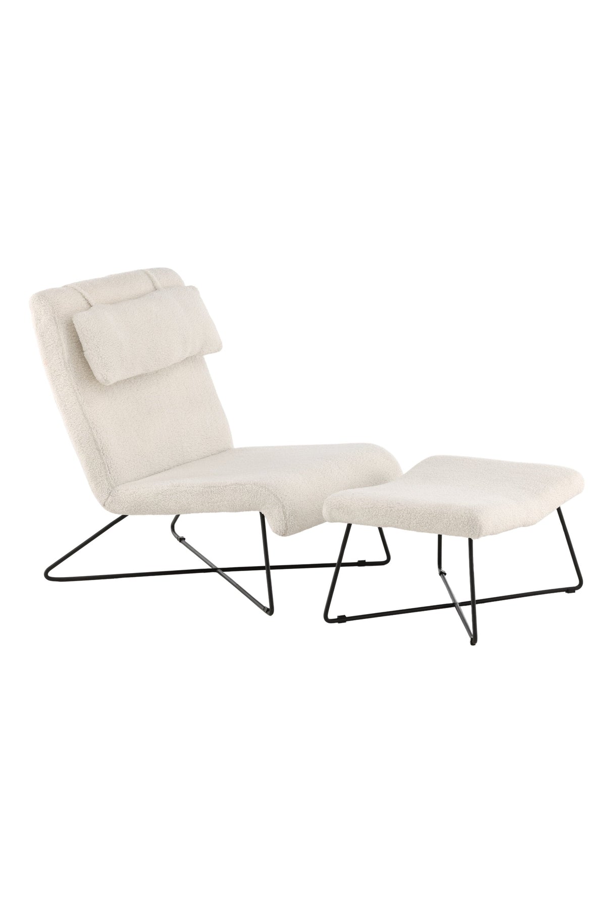 Laconia Lounge - Stuhl - weiß/Stahl - Lounge - Stühle - ALVAHOME