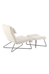 Laconia Lounge - Stuhl - weiß/Stahl - Lounge - Stühle - ALVAHOME