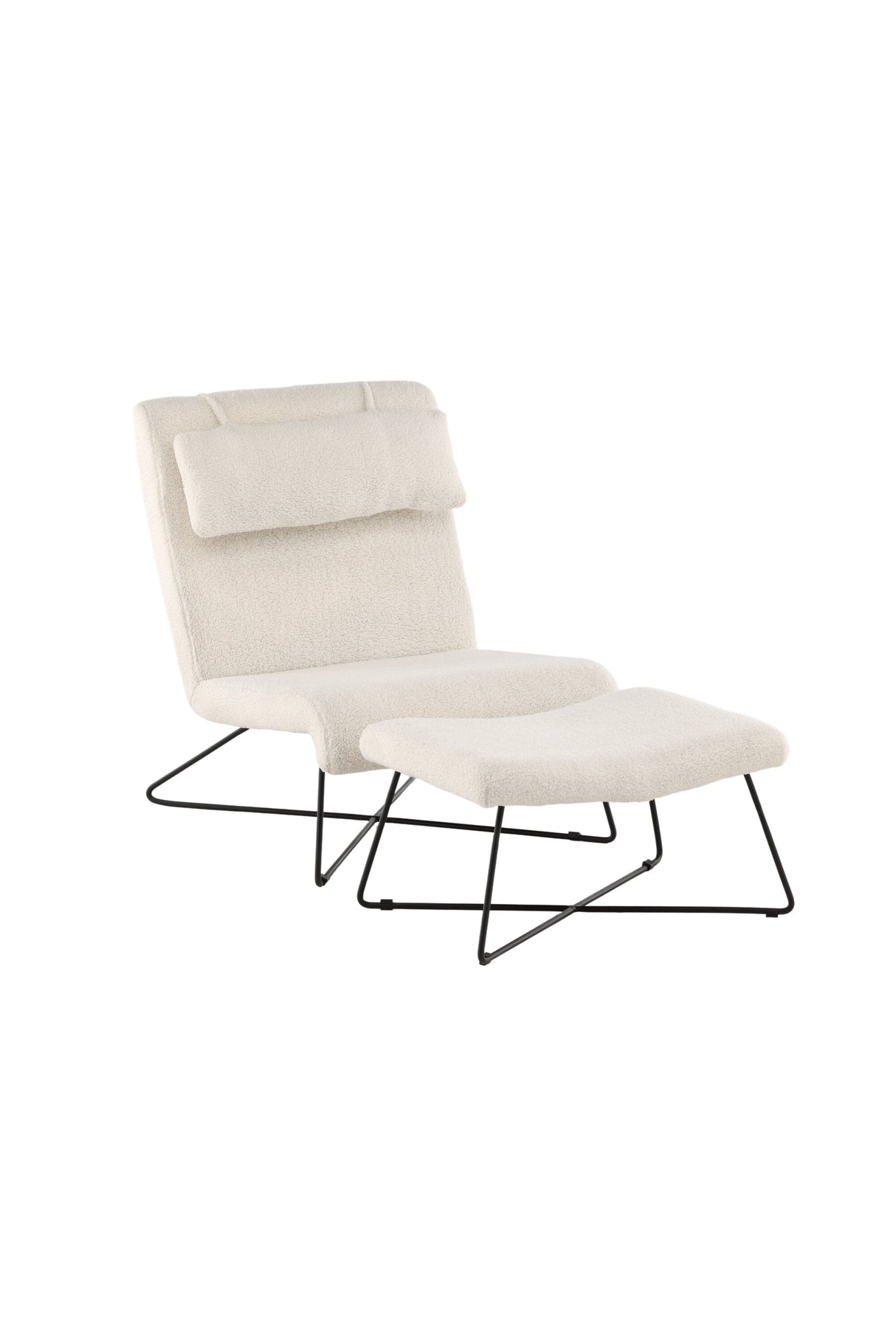 Laconia Lounge - Stuhl - weiß/Stahl - Lounge - Stühle - ALVAHOME