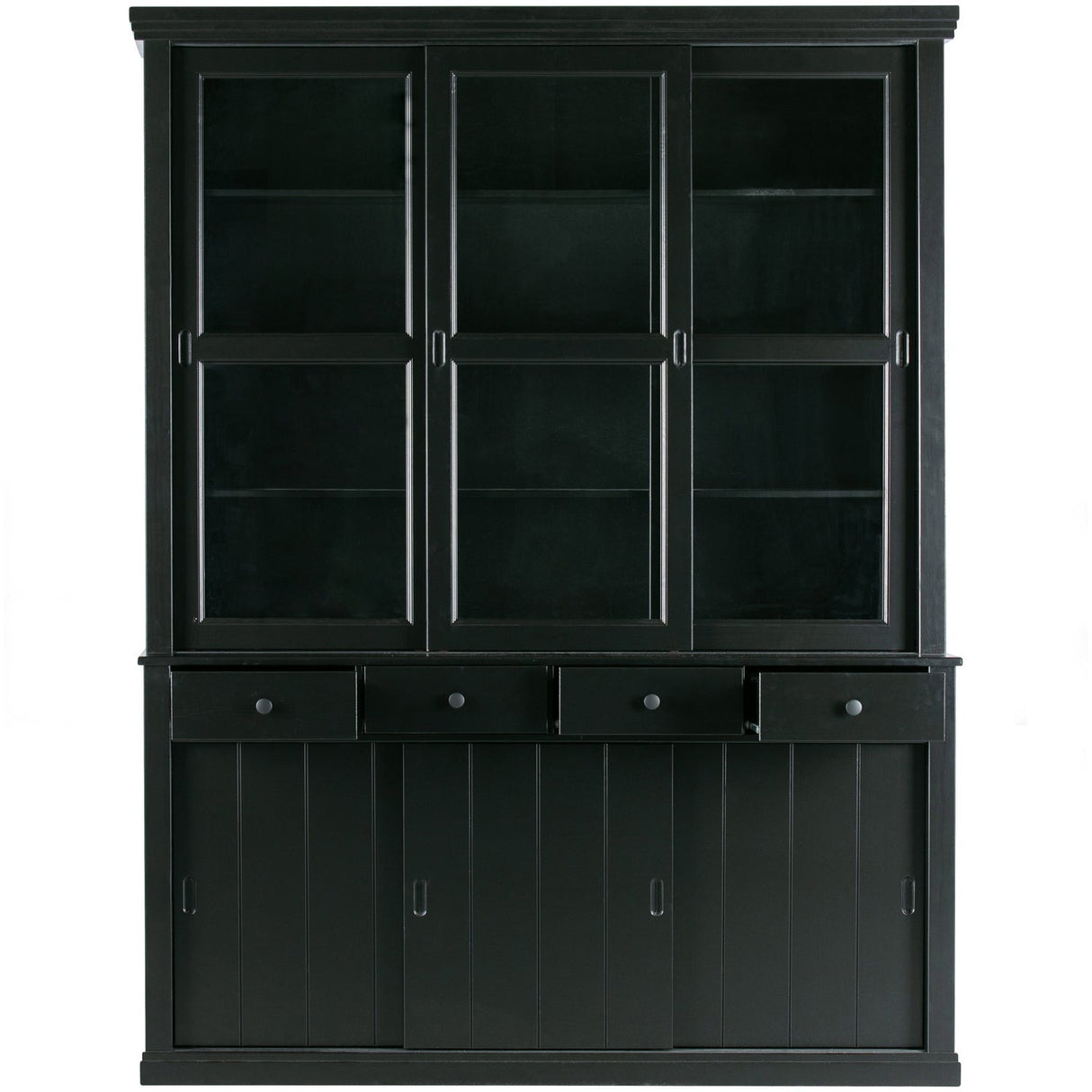 Lagos Buffetschrank - tiefschwarz/Kiefer [fsc] - Buffetschränke - ALVAHOME