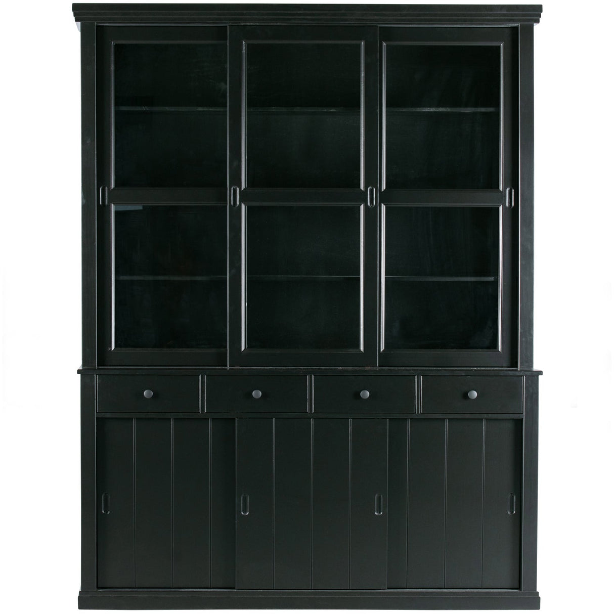 Lagos Buffetschrank - tiefschwarz/Kiefer [fsc] - Buffetschränke - ALVAHOME