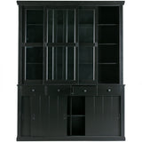 Lagos Buffetschrank - tiefschwarz/Kiefer [fsc] - Buffetschränke - ALVAHOME