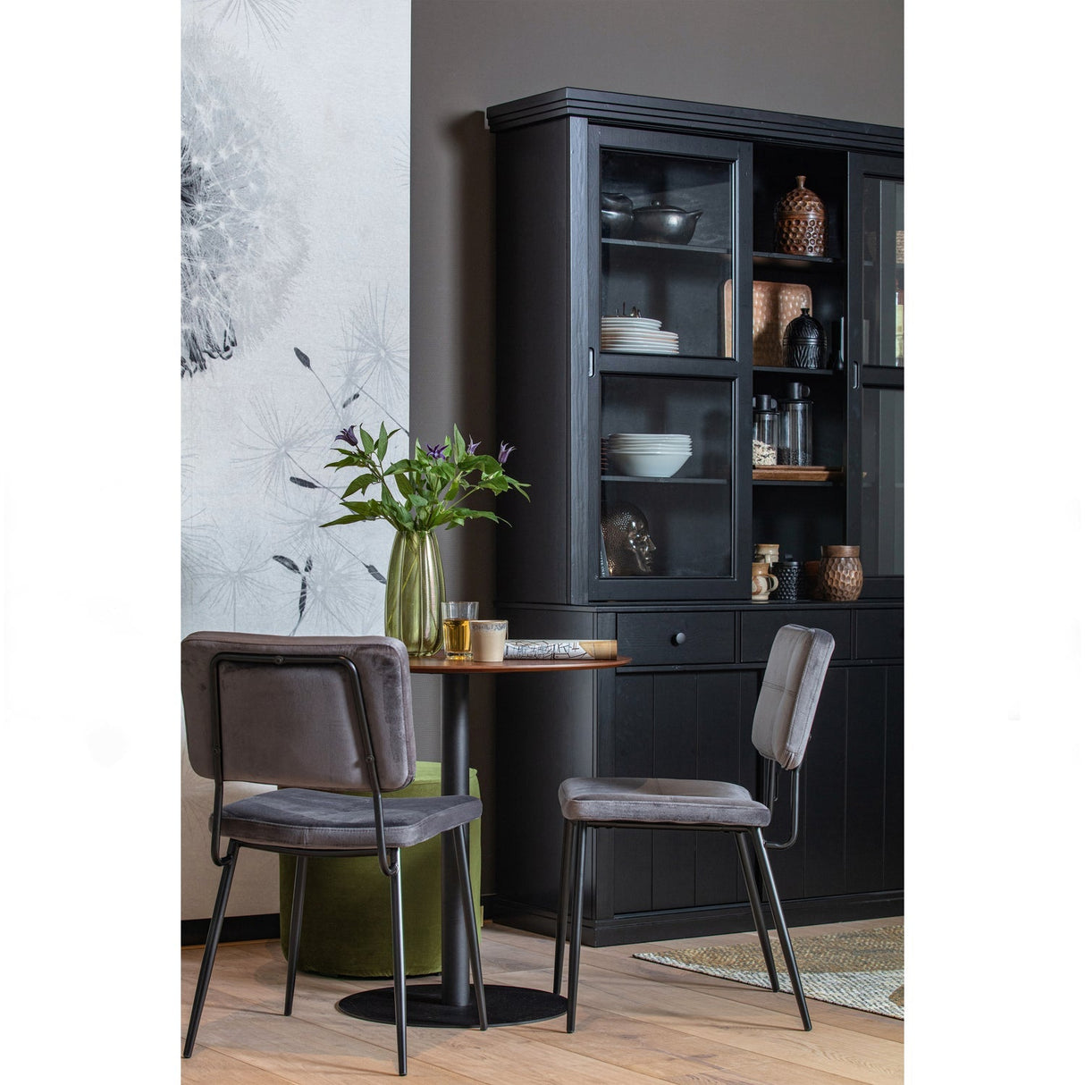 Lagos Buffetschrank - tiefschwarz/Kiefer [fsc] - Buffetschränke - ALVAHOME