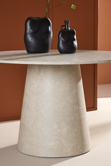 Lanzo runder Esstisch - beige/MDF - Runde Esstische - ALVAHOME