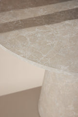 Lanzo runder Esstisch - beige/MDF - Runde Esstische - ALVAHOME