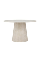Lanzo runder Esstisch - beige/MDF - Runde Esstische - ALVAHOME