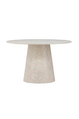 Lanzo runder Esstisch - beige/MDF - Runde Esstische - ALVAHOME