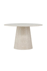 Lanzo runder Esstisch - beige/MDF - Runde Esstische - ALVAHOME