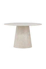 Lanzo runder Esstisch - beige/MDF - Runde Esstische - ALVAHOME
