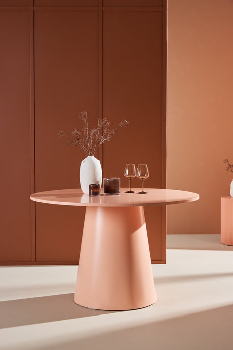 Lanzo runder Esstisch - peach/MDF - Runde Esstische - ALVAHOME