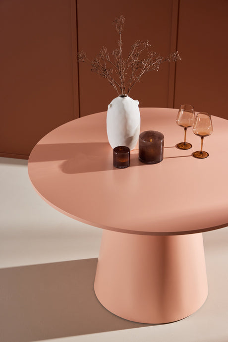 Lanzo runder Esstisch - peach/MDF - Runde Esstische - ALVAHOME