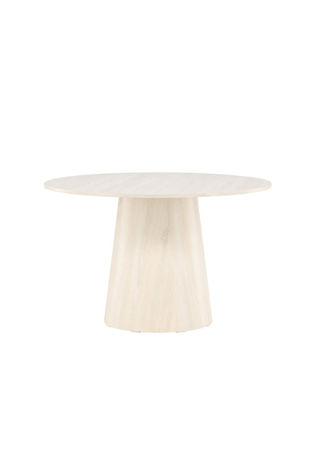 Lanzo runder Esstisch - white - wash/MDF - Runde Esstische - ALVAHOME