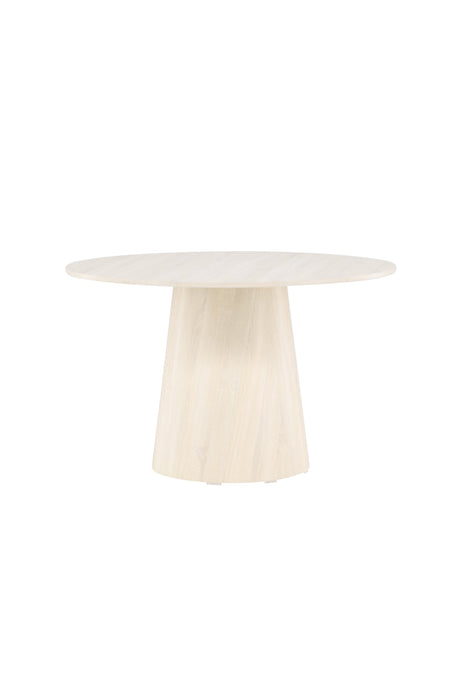 Lanzo runder Esstisch - white - wash/MDF - Runde Esstische - ALVAHOME