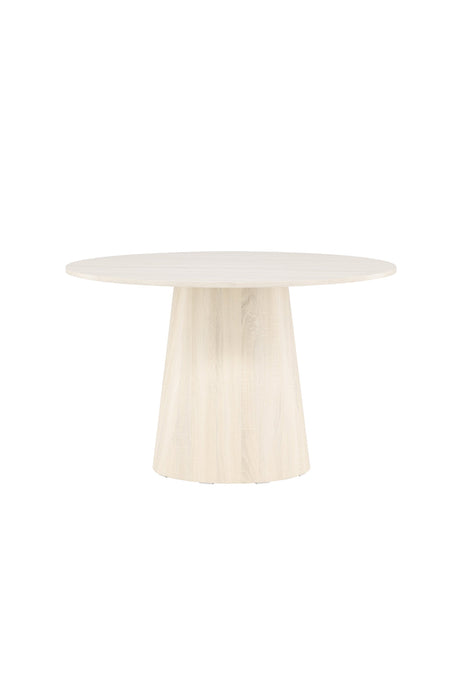 Lanzo runder Esstisch - white - wash/MDF - Runde Esstische - ALVAHOME