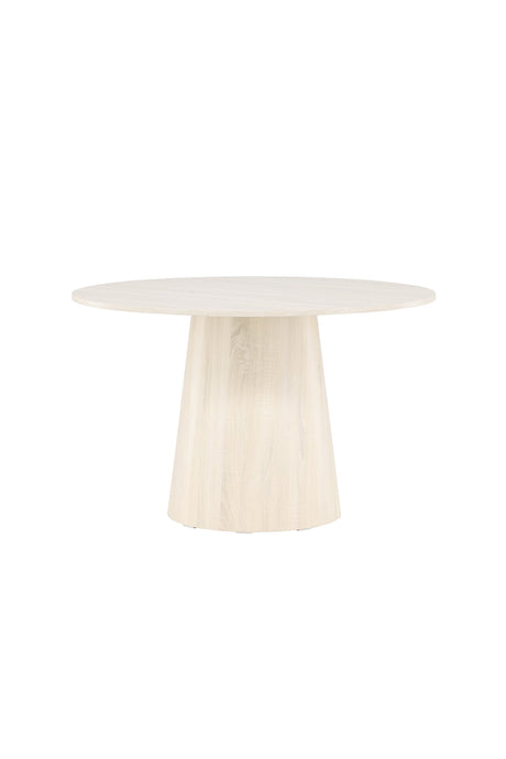 Lanzo runder Esstisch - white - wash/MDF - Runde Esstische - ALVAHOME